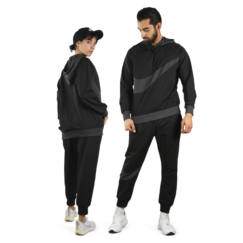 ست هودی و شلوار ورزشی نایک مدل 93018 مشکی