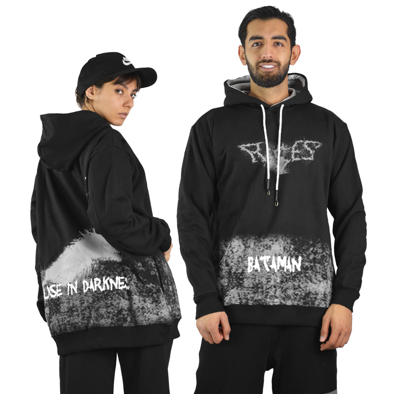 هودی اسپرت بتمن مدل SPL-3K1487 مشکی