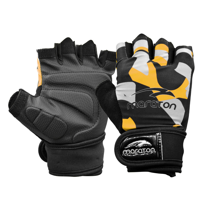 دستکش بدنسازی زنانه ماراتن مدل 402P295 زرد