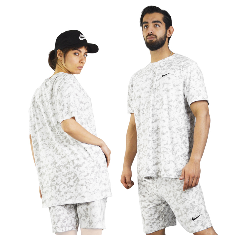 ست تیشرت و شلوارک اسپرت نایک مدل Mub-1277 سفید