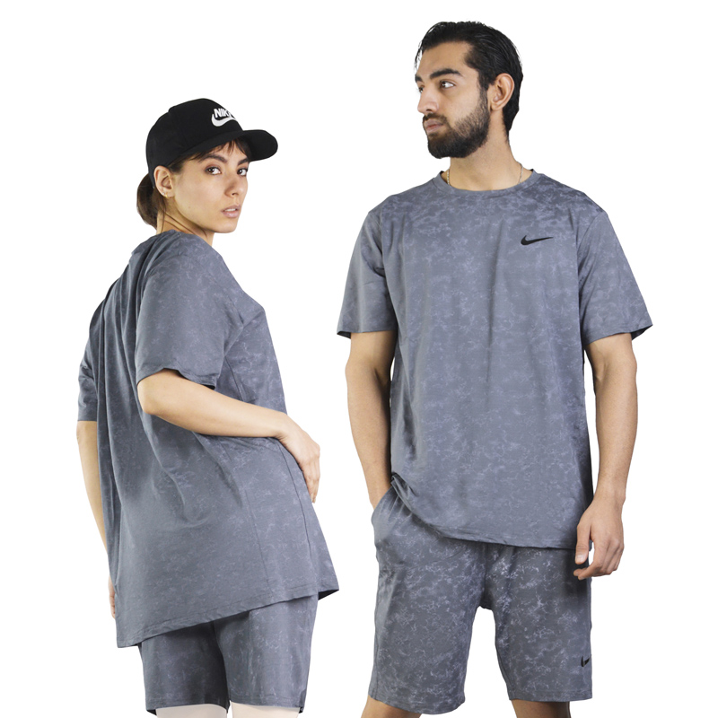 ست تیشرت و شلوارک اسپرت نایک مدل Mub-1277 طوسی تیره