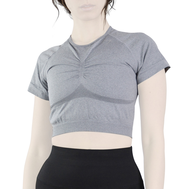 نیم تنه ورزشی زنانه جیم شارک مدل 9258 طوسی تیره