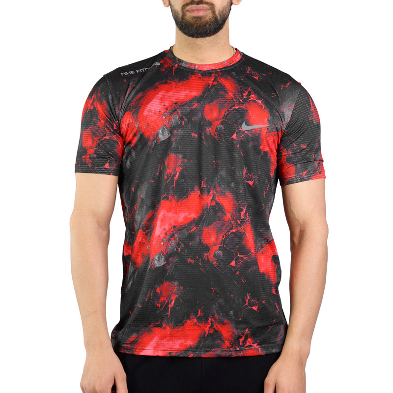 تیشرت ورزشی مردانه نایک مدل GMS-DRI FIT-350  قرمز