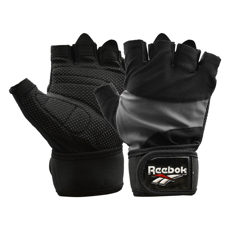 دستکش بدنسازی ریباک مدل 403M0655 طوسی روشن