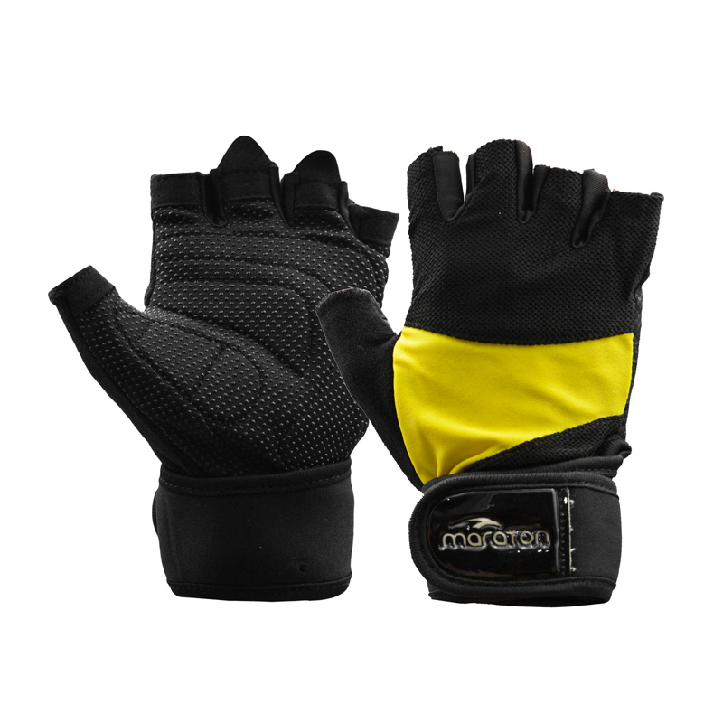 دستکش بدنسازی ماراتن مدل 403M0680 زرد