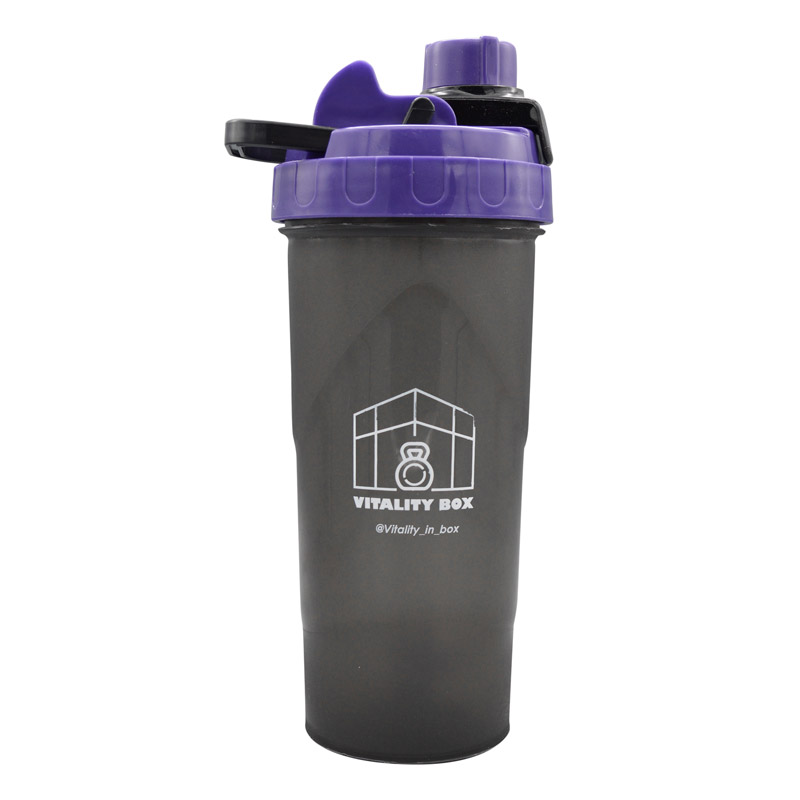 شیکر ورزشی یک تیکه ویتالیتی مدل Ebi دودی درب پیچی ظرفیت 0.7 لیتر