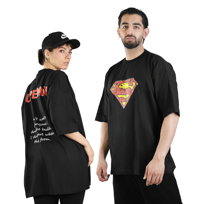 تیشرت اسپرت سوپرمن مدل SPL-3P1952 مشکی