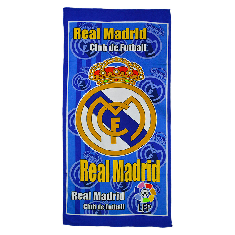 حوله ورزشی رئال مادرید مدل 403P0790 ابعاد 140 در 72 سانتی متر