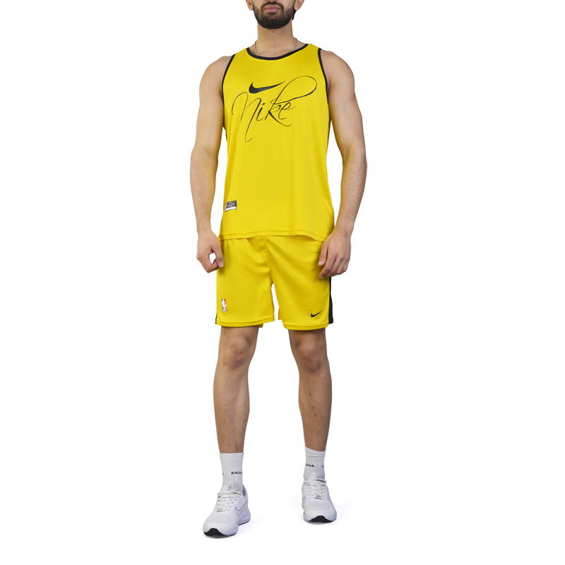ست رکابی و شلوارک ورزشی مردانه نایک مدل PY-NBA-3P1742 زرد