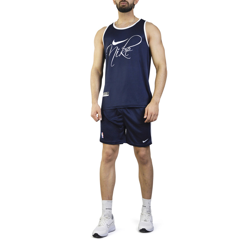 ست رکابی و شلوارک ورزشی مردانه نایک مدل PY-NBA-3P1742 سرمه ای