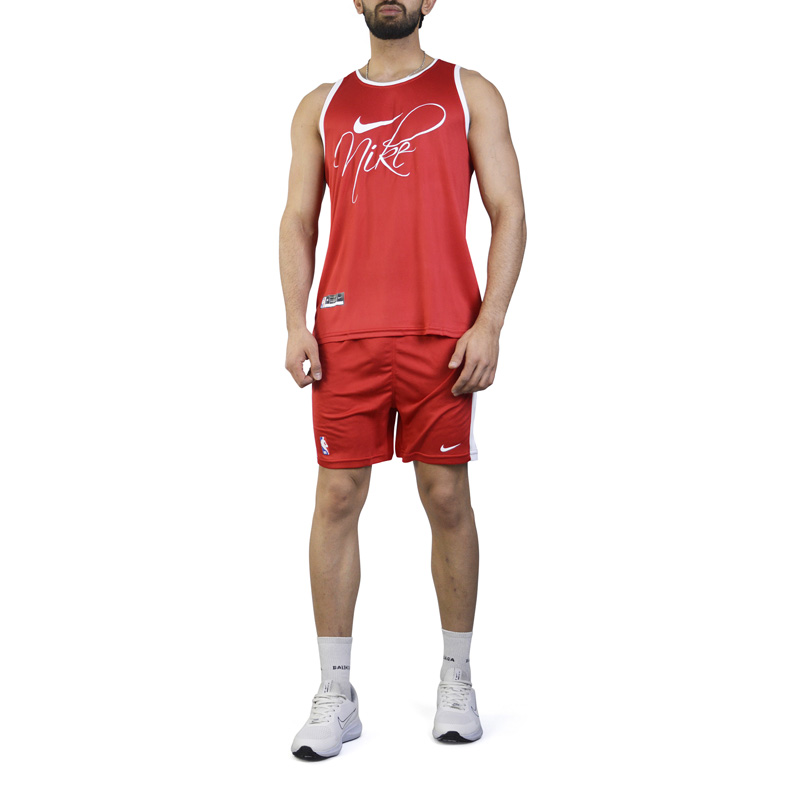 ست رکابی و شلوارک ورزشی مردانه نایک مدل PY-NBA-3P1742قرمز