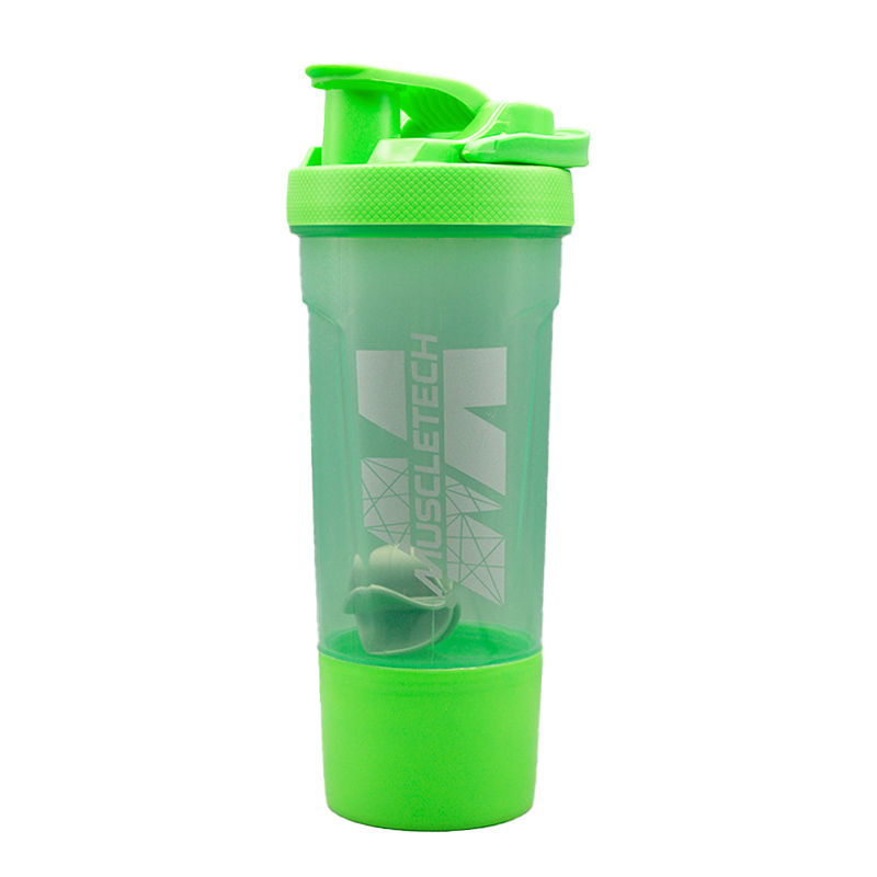 شیکر ورزشی دو تیکه ماسل تک  مدل Kia رنگی درب ضامنی ظرفیت 0.7 لیتر