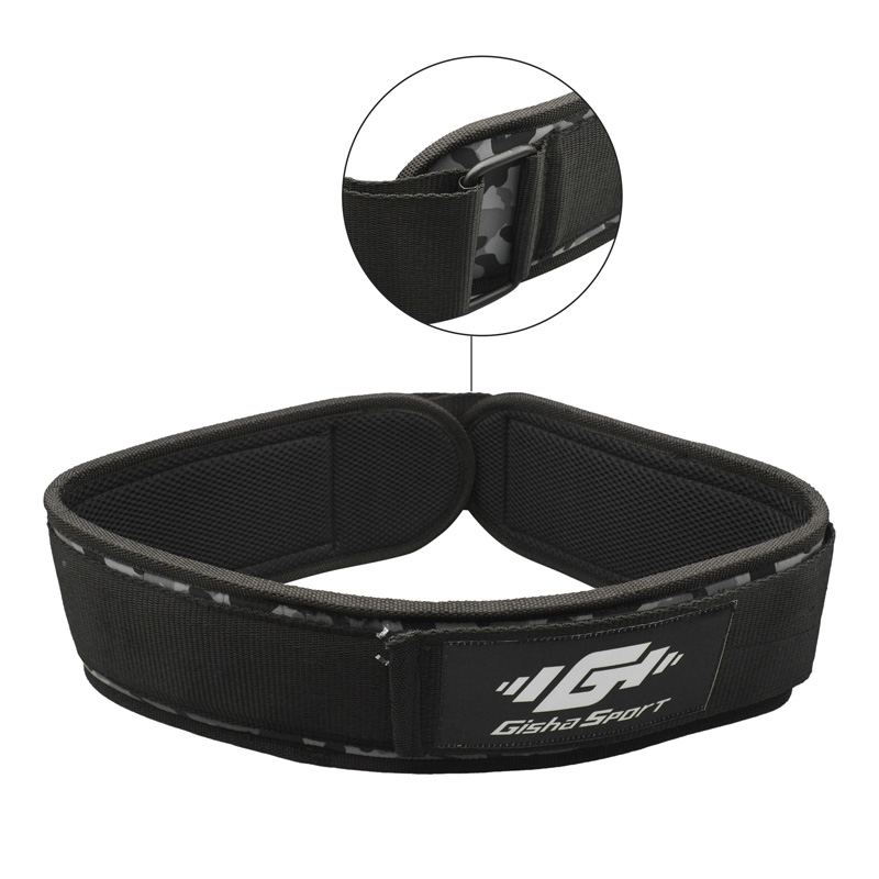 کمربند بدنسازی گیشا اسپرت مدل KSB- 403P0770 چسبی چریکی طوسی