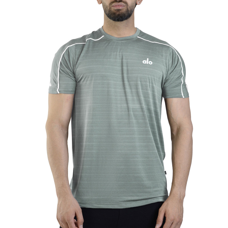 تیشرت ورزشی مردانه الو مدل HS-4A0043 طوسی روشن