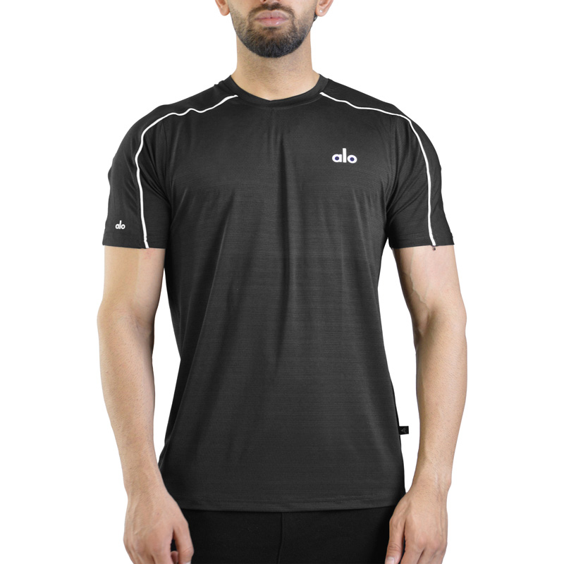 تیشرت ورزشی مردانه الو مدل HS-4A0043 مشکی