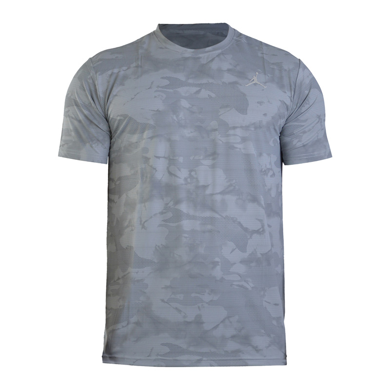 تیشرت ورزشی مردانه جردن مدل CD-Dri Fit-100 طوسی روشن