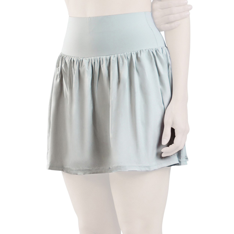 دامن کشاله دار تنیسی مدل 4A0033 طوسی روشن