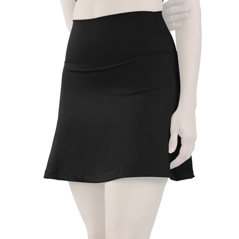 دامن کشاله دار تنیسی مدل SRN-6117 مشکی