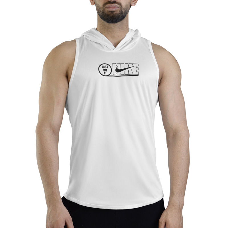 رکابی کلاهدار ورزشی مردانه نایک مدل DS-JDI-4A0053 سفید