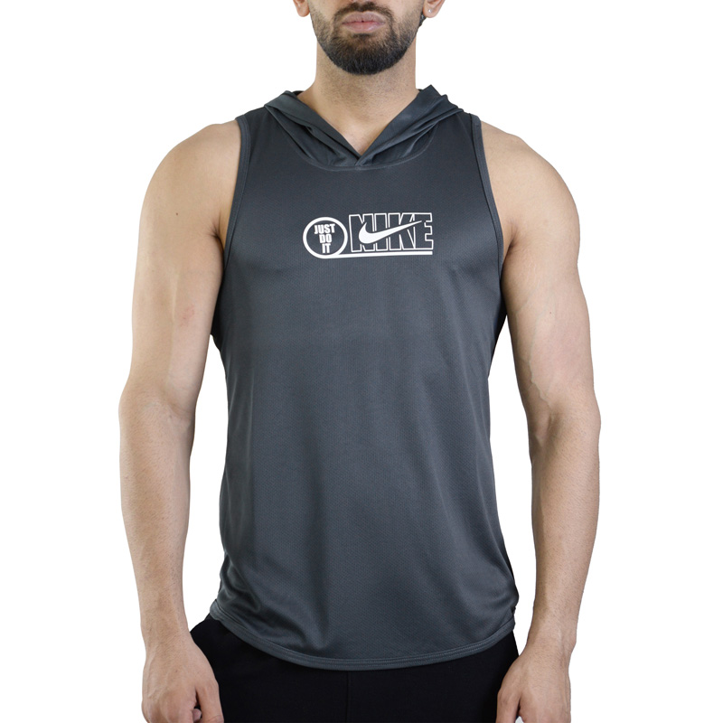 رکابی کلاهدار ورزشی مردانه نایک مدل DS-JDI-4A0053 طوسی تیره