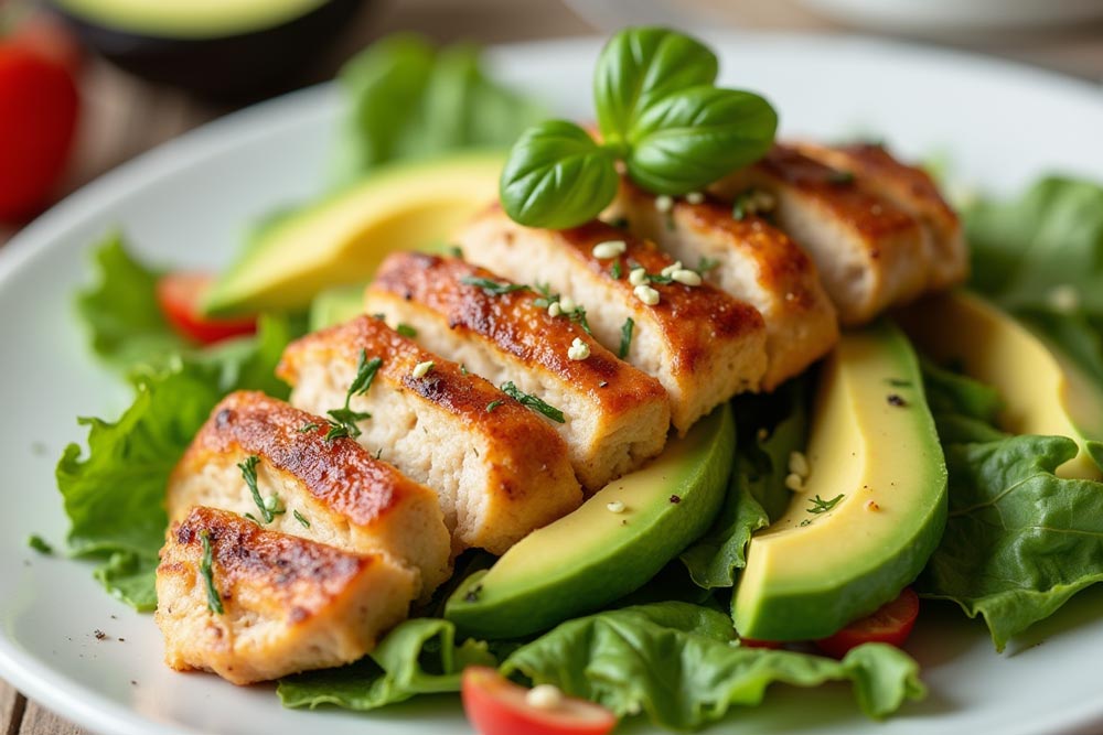 سالاد مرغ و آووکادو