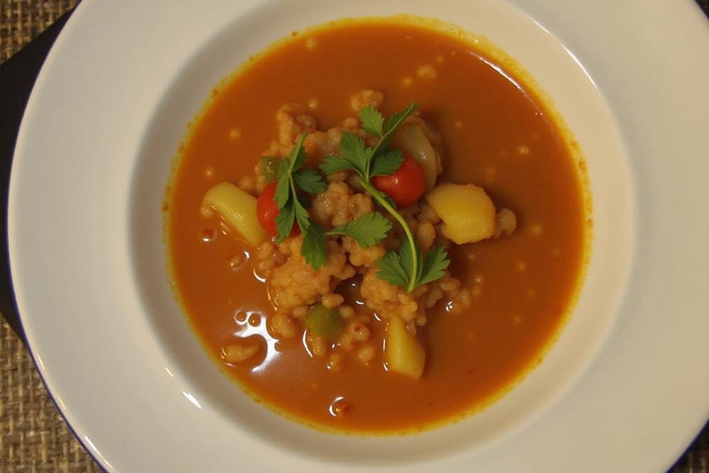 سوپ عدس و سبزیجات