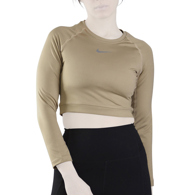 نیم تنه آستین بلند ورزشی زنانه نایک مدل SRN-31331 کرم