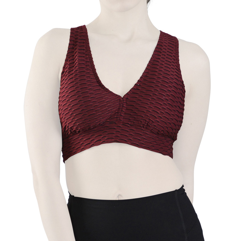 نیم تنه ورزشی زنانه مدل CT5422 زرشکی