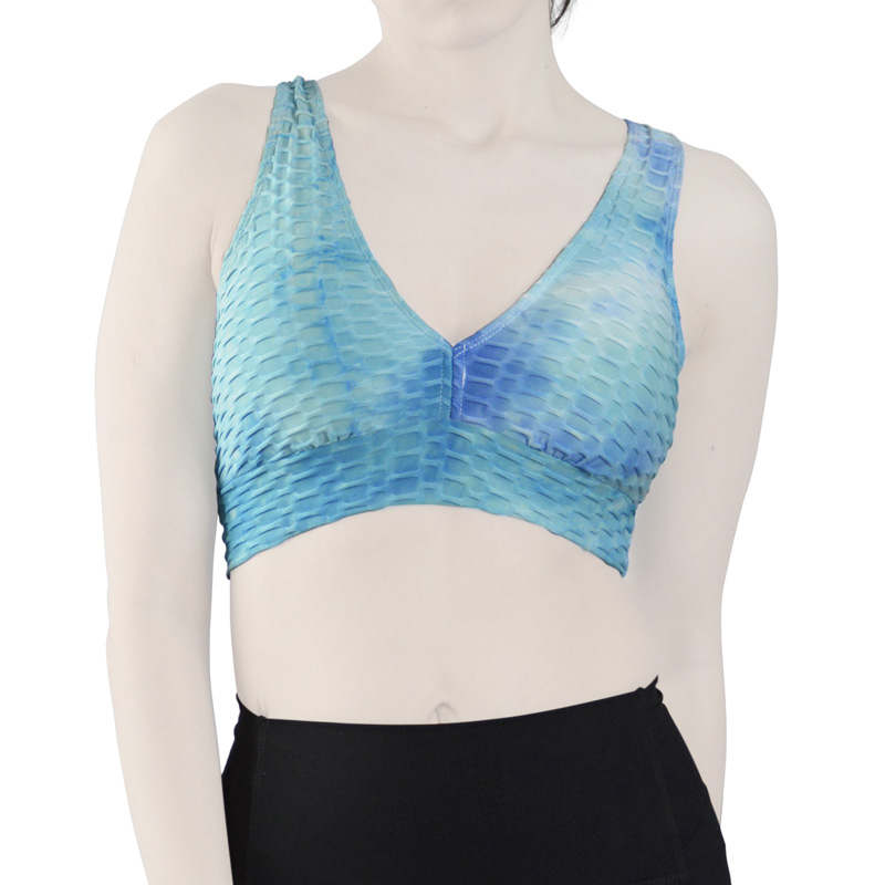 نیم تنه ورزشی زنانه مدل CT3562 فیروزه ای