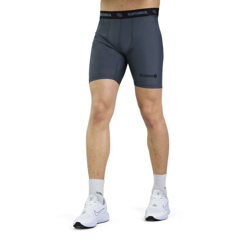 کشاله بند ورزشی مردانه سانابول مدل 4A0088 طوسی تیره