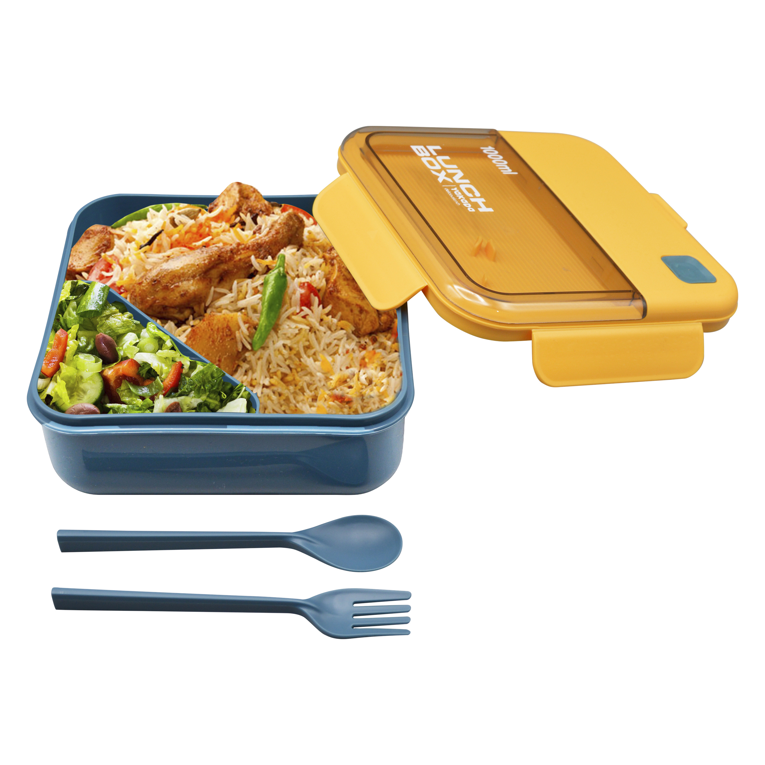 ظرف غذا لانچ باکس یاکادا مدل 2Box ظرفیت 1 لیتر