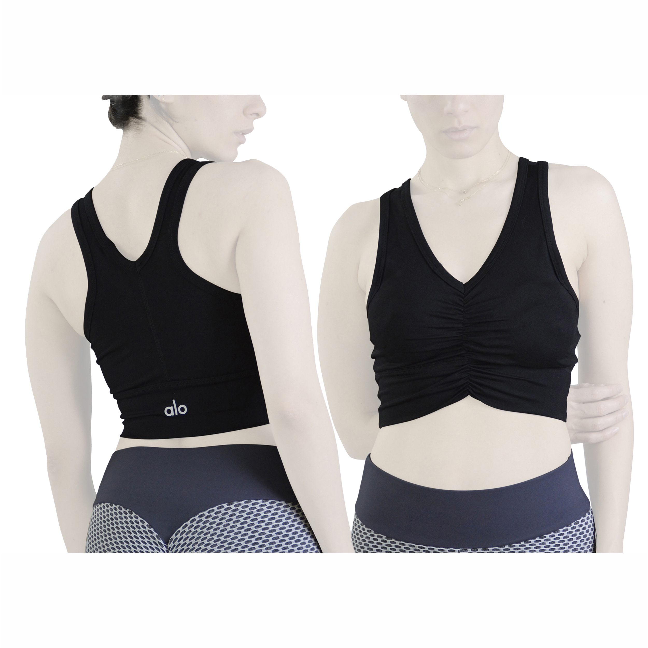 نیم تنه ورزشی زنانه الو مدل 4B0143 مشکی