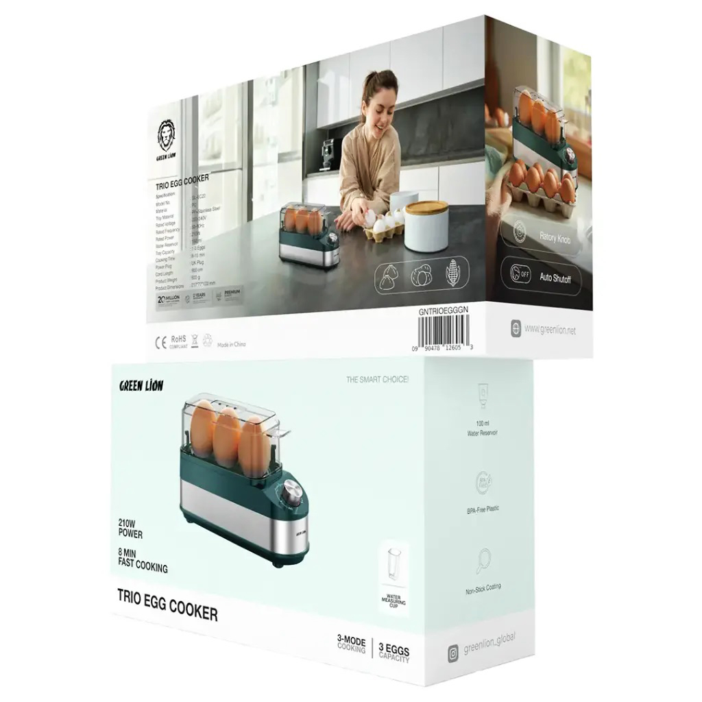 تخم مرغ پز سه تایی هوشمند گرین لاین مدل Trio Egg Cooker (2)