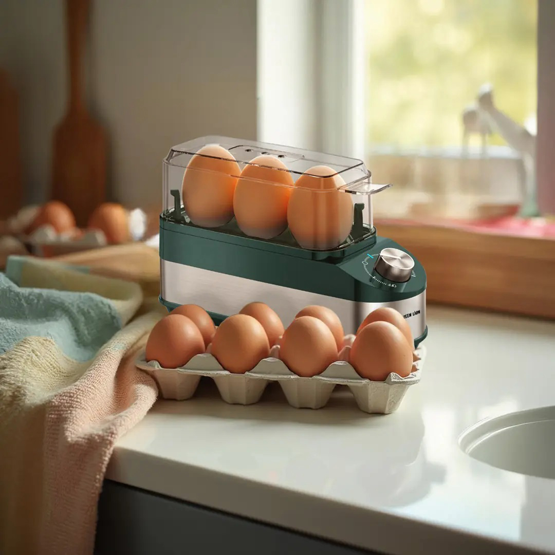 تخم مرغ پز سه تایی هوشمند گرین لاین مدل Trio Egg Cooker (3)