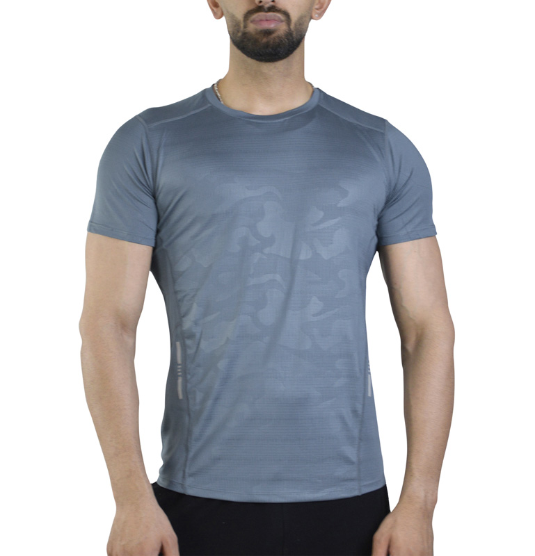 تیشرت ورزشی مردانه رانینگ مدل LS-R253 چریکی فیلی