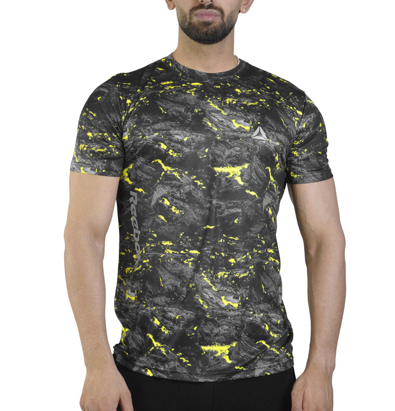 تیشرت ورزشی مردانه ریباک GMS-4B0253 زرد