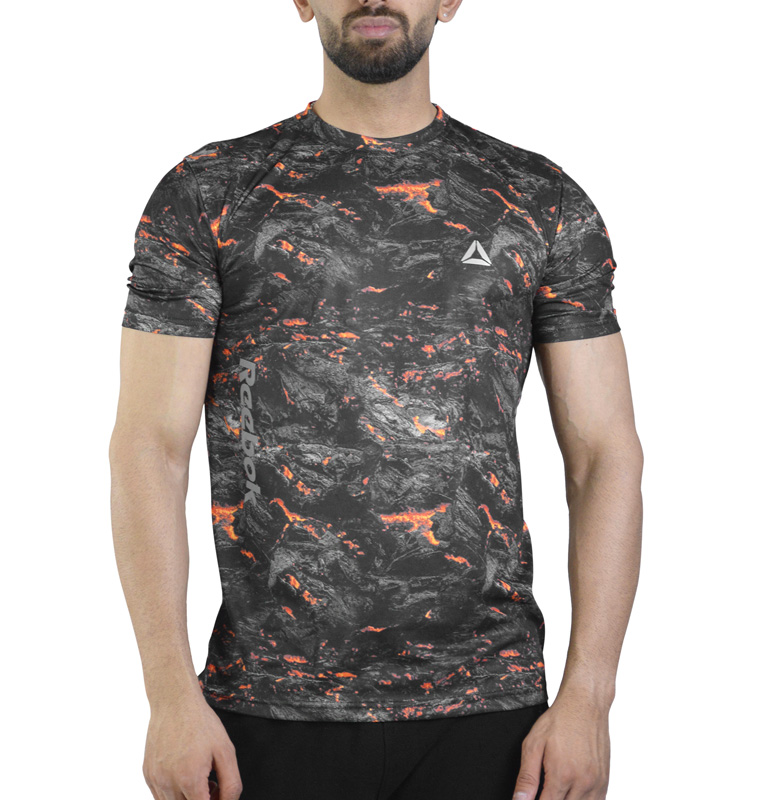 تیشرت ورزشی مردانه ریباک GMS-4B0253 نارنجی