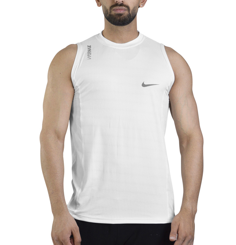 رکابی ورزشی مردانه نایک مدل GMS-Dri Fit-00011  سفید