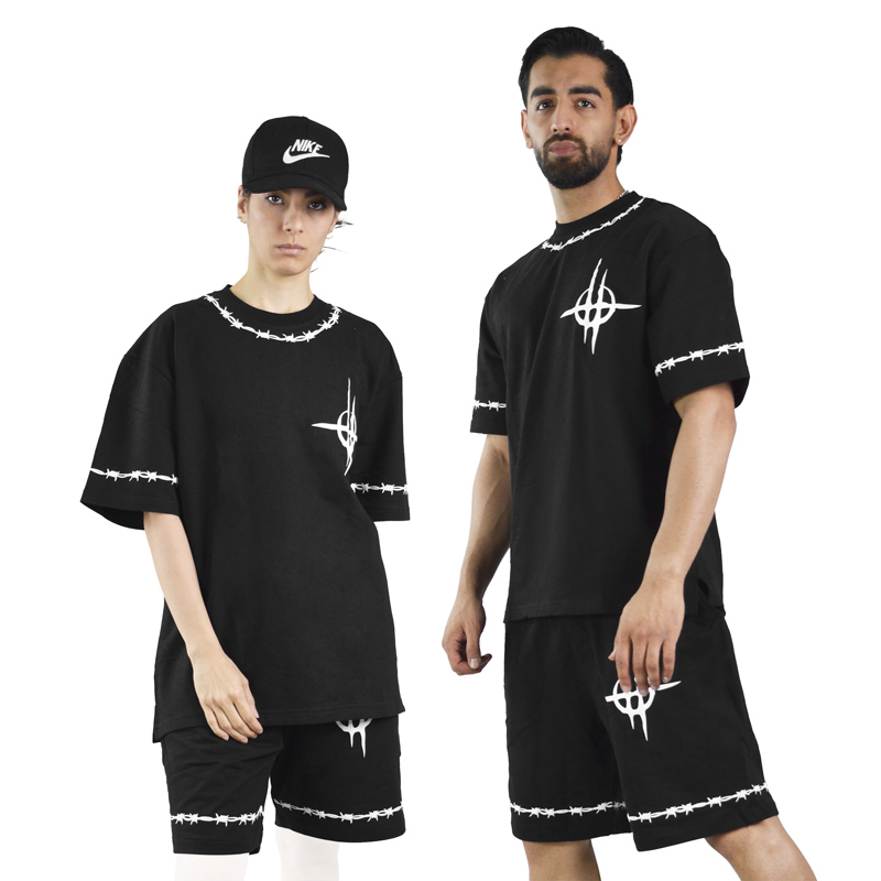 ست تیشرت و شلوارک اسپرت مدل DRY-4B0303 مشکی