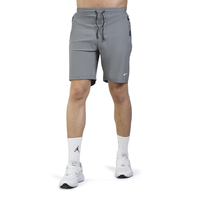 شلوارک ورزشی مردانه نایک مدل 8282 طوسی روشن