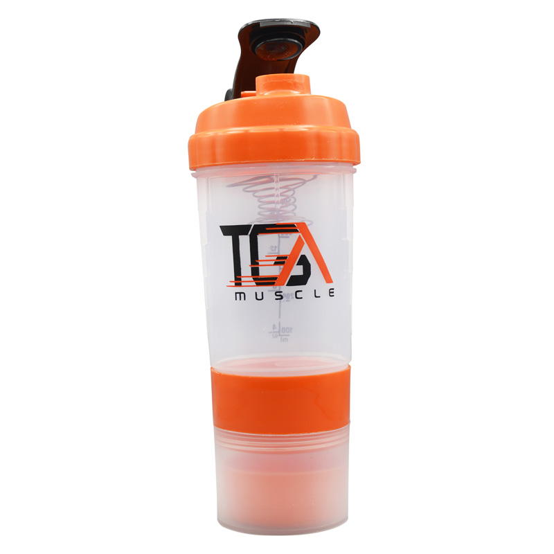 شیکر بدنسازی سه تیکه ماسل مدل Ebi شفاف ظرفیت 0.5 لیتر