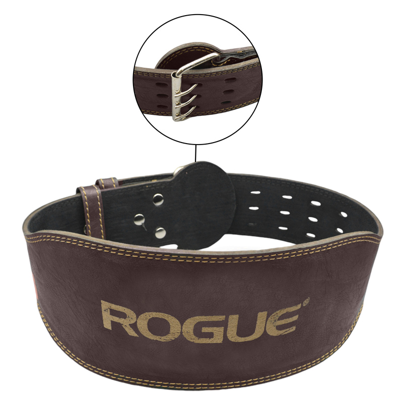 کمربند بدنسازی روگ عرض سگک 8cm مدل ELM- 403H0435 سگکی قهوه ای روشن