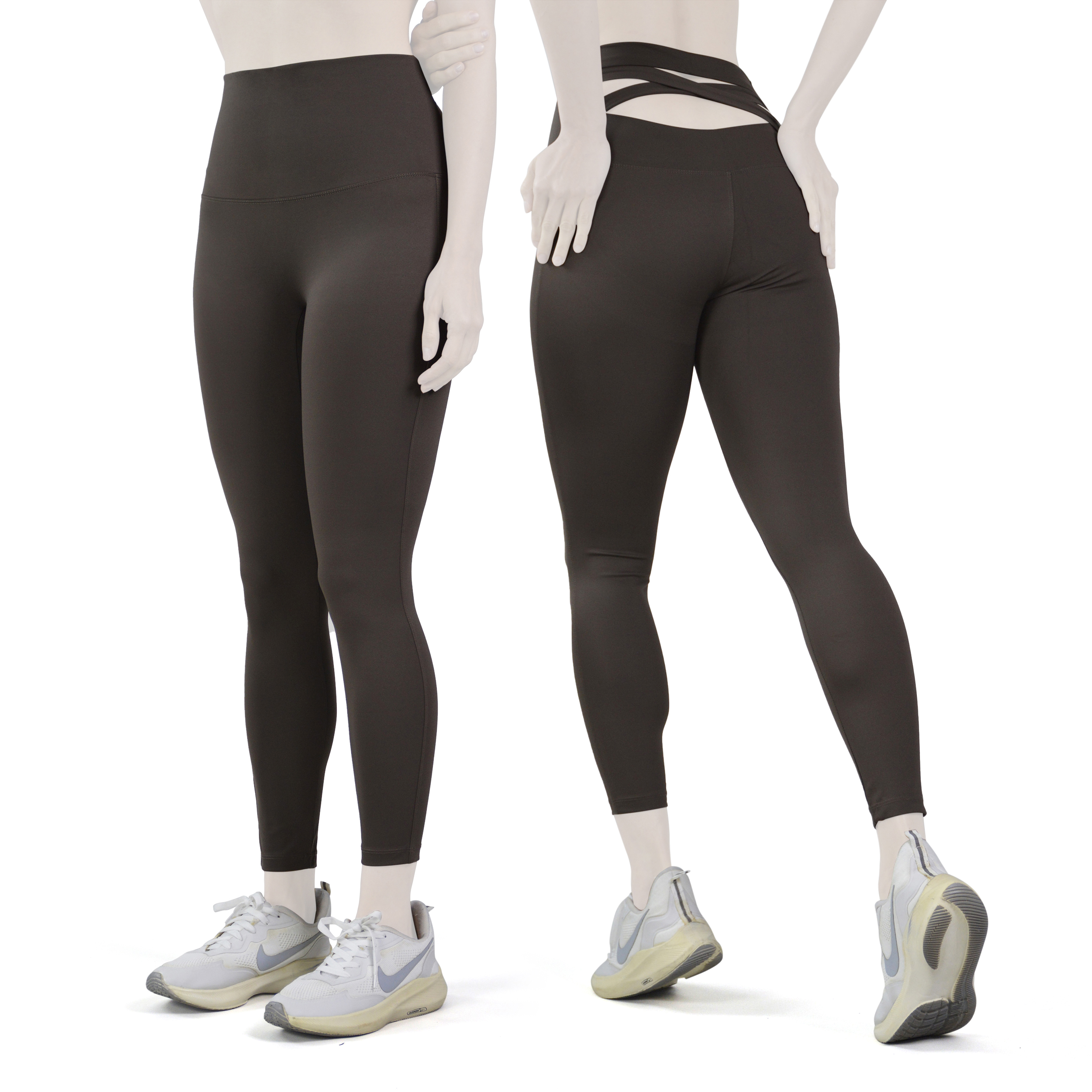 لگ ورزشی زنانه مدل W927 قهوه ای تیره