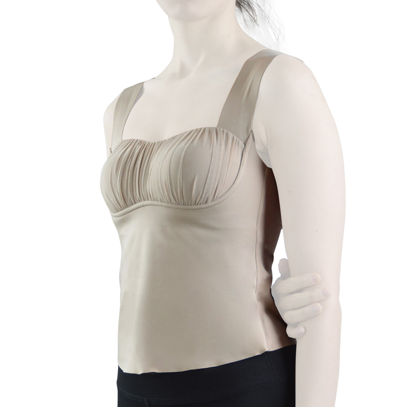 تاپ کاپ‌دار ورزشی زنانه مدل 6030 کرم