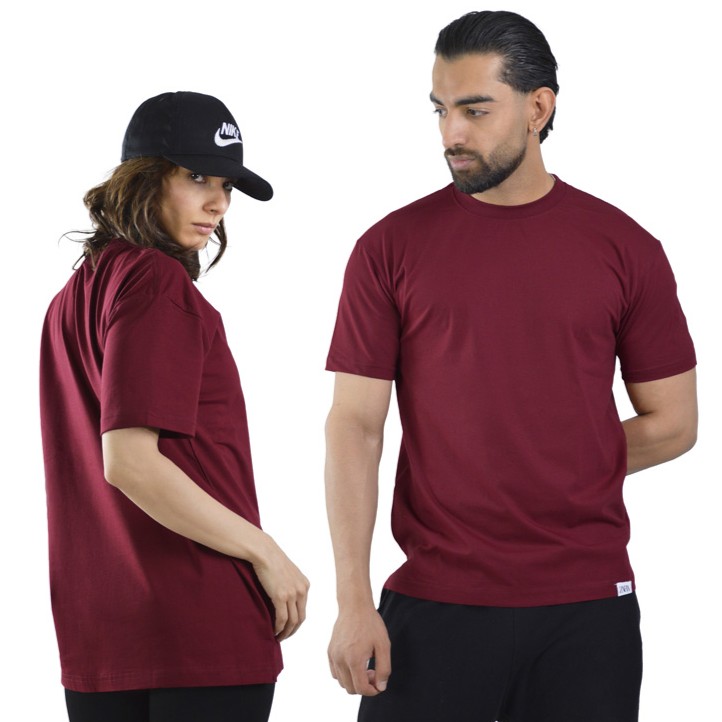 تیشرت اسپرت بیسیک مدل M3-4C0353 زرشکی