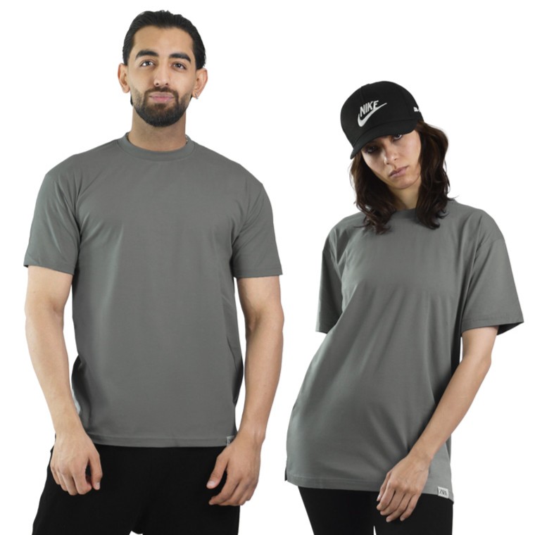 تیشرت اسپرت بیسیک مدل M3-4C0353 طوسی روشن