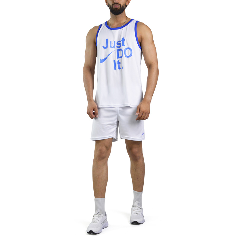 ست رکابی و شلوارک ورزشی مردانه نایک مدل PY-JDI-4C0448 سفید