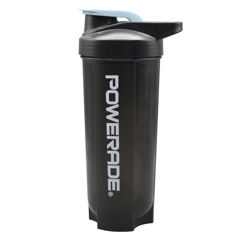 شیکر ورزشی یک تیکه پاورید مدل Zoe دودی درب ضامنی ظرفیت 0.7 لیتر
