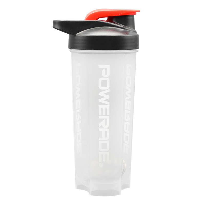 شیکر ورزشی یک تیکه پاورید مدل Zoe شفاف درب ضامنی ظرفیت 0.7 لیتر