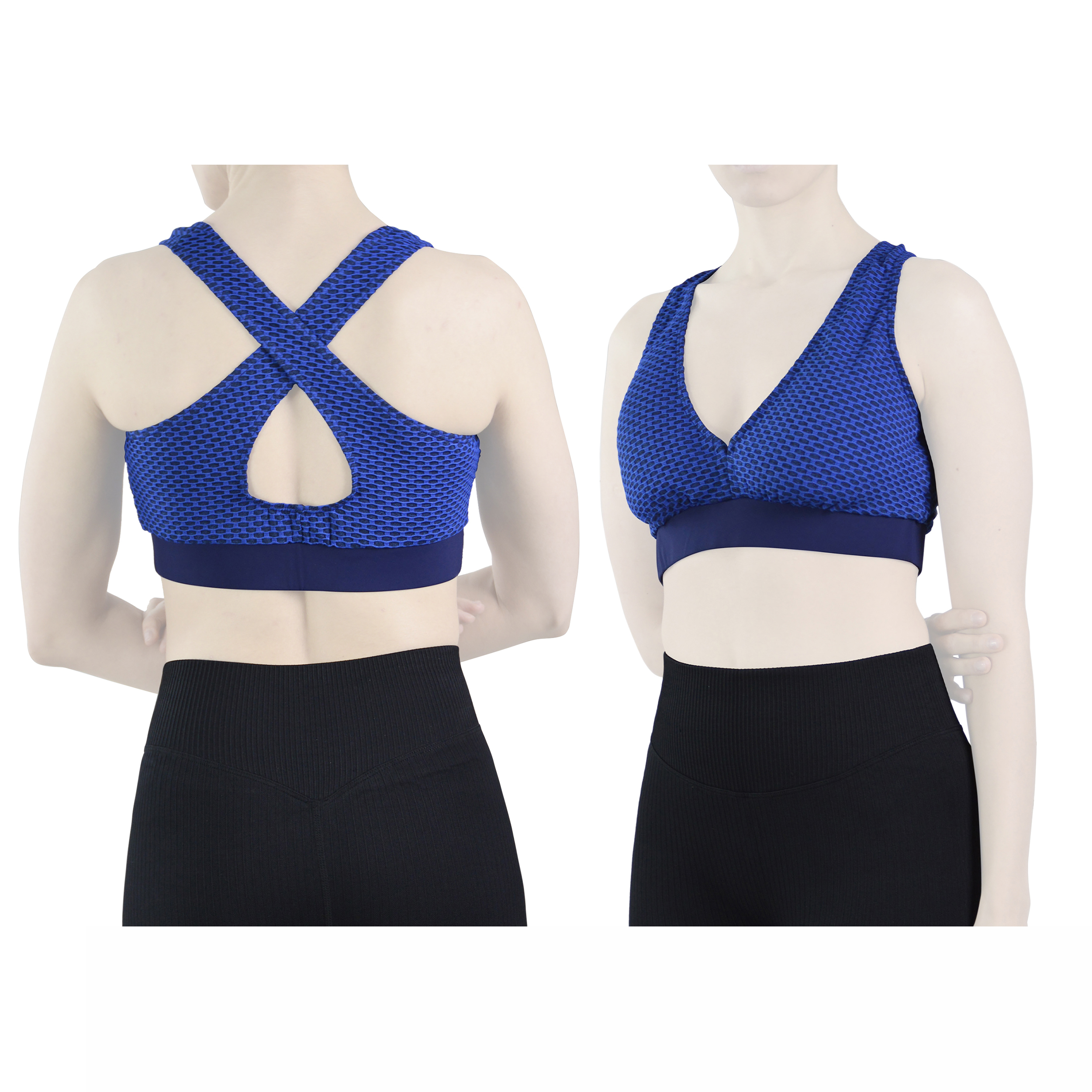 نیم تنه ورزشی زنانه مدل GT5373 آبی